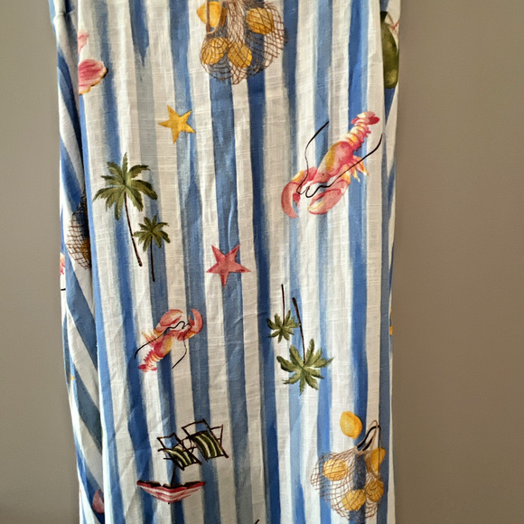 Label of Love Maxi Dress Australia Tropical Vacation Resort tiered size Medium - Picture 5 of 7